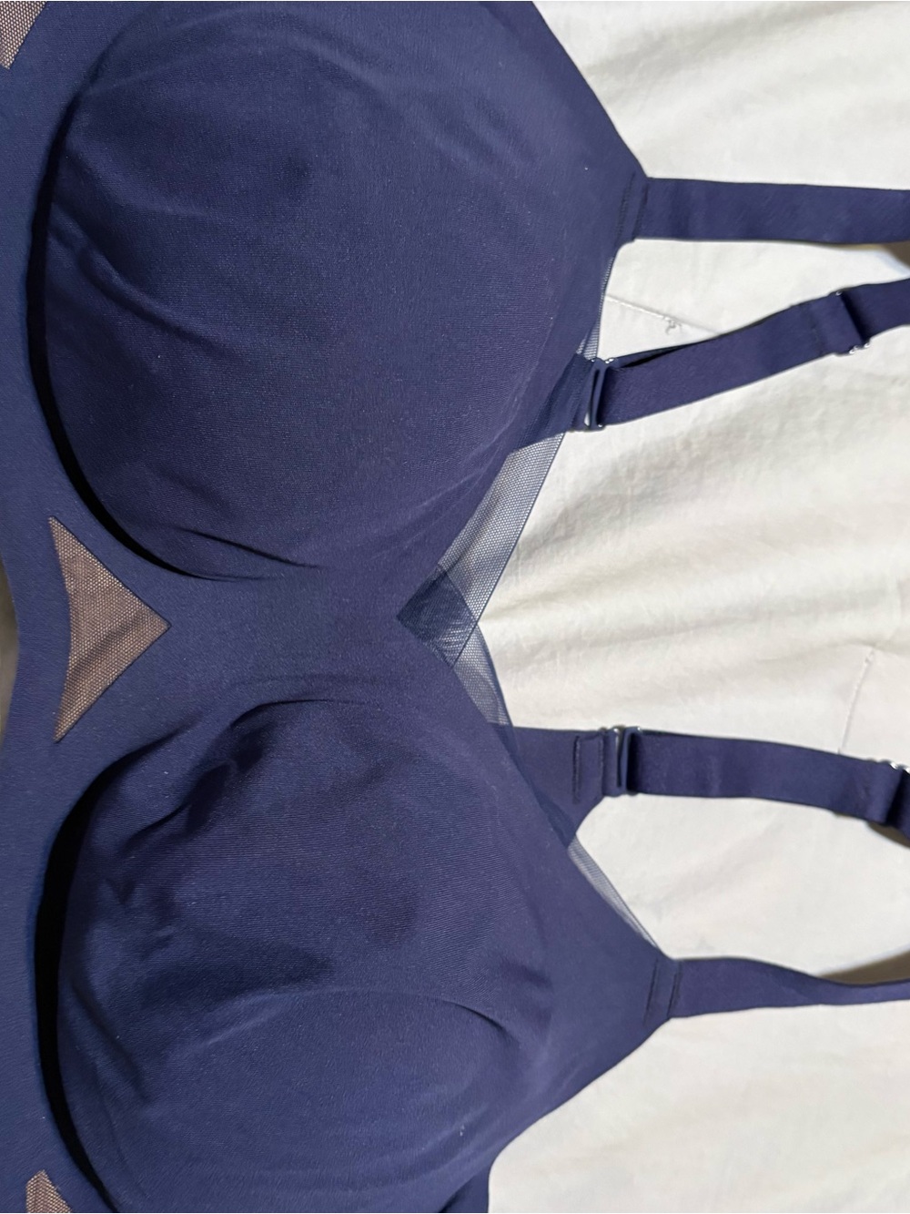 Everyday Navy Molded Cup Bra with Mesh Insets